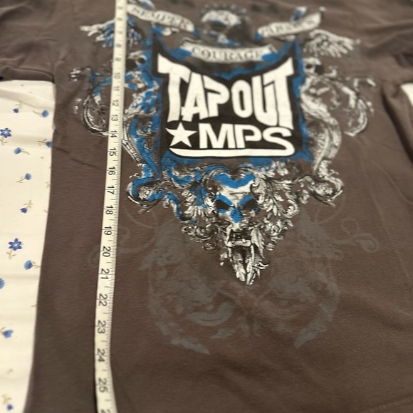 Tapout MPS Shirt Mens Sz:L Gray Graphic Skater Grunge Punk MMA Y2K Tee. - Picture 4 of 10